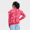 Kids' Lunar New Year Sweatshirt - Red Floral - image 2 of 3