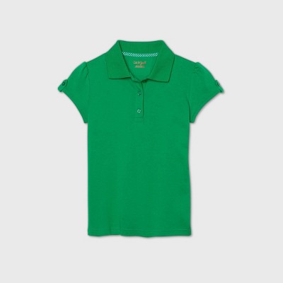 women's hunter green polo shirt