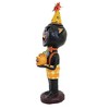 Jorge De Rojas 11.5 Inch Smiley Puss Halloween Black Cat Pumpkin Figurines - 2 of 3