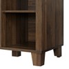 Rustic Transitional 2 Door TV Stand for TVs up to 65" Dark Walnut - Saracina Home: Entertainment Center with Adjustable Shelves, Cable Management - 4 of 4