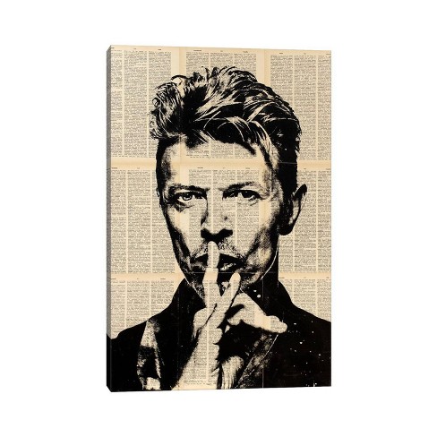 David Bowie By Dane Shue Unframed Wall Canvas - Icanvas : Target