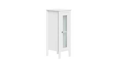 RiverRidge Prescott 11.75-in x 60-in x 13-in White Freestanding Soft Close  Linen Cabinet in the Linen Cabinets department at