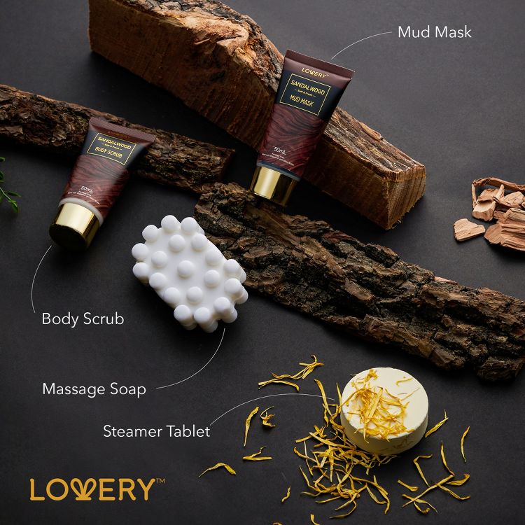 Fathers Day Gifts Lovery Mens Gift Set - 14 Pc Sandalwood Bath Gift Set - Personal Self Care Kit, 3 of 8