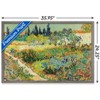 Trends International Garden at Arles by Vincent van Gogh Framed Wall Poster Prints - 3 of 4