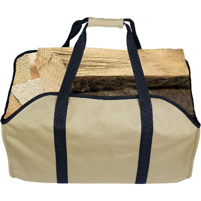 attop Firewood Rack Indoor Outdoor with Log Carrier Bag