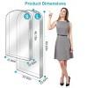 5 Pack Garment Bag for Hanging Clothes Dustproof Waterproof Hanging Clothes Storage Bag Clear Transparent Suits Cover for Sweater Jacket Coat Dress - 2 of 4