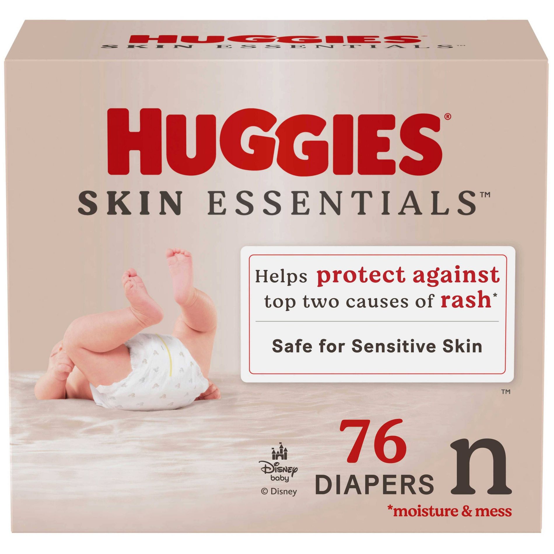 Huggies Skin Essentials Luxury Diapers  - Newborn - 76ct