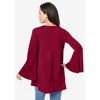 Roaman's Women's Plus Size Sequin Cutout Tunic - 3 of 4