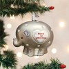 Old World Christmas 3.25 In Baby's 1St Elephant Strong Family Ties Tree Ornaments - 3 of 3