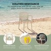 WestinTrends Playa Outdoor Modern Stackable Patio Dining Armchairs (Set of 2) - 3 of 4