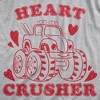 Toddler Heart Crusher Tshirt Funny Valentine's Day Pick Up Truck Tshirt - Crazy Dog Toddler T Shirt - image 2 of 4