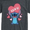 Men's - Lilo and Stitch - Luv U Short Sleeve Graphic T-Shirt - 2 of 4