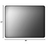 Vynxaria 40x36 Inch Black Aluminium Frame Bathroom Mirror - Clear Reflection & Durable Design - 4 of 4