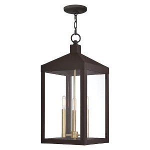 Livex Lighting Nyack 3 - Light Pendant in  Bronze - 1 of 2