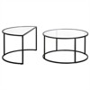 Black Bronze Nested Coffee Table Set - Henn&Hart - 3 of 4
