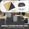 VEVOR Carpet Tiles Peel and Stick, 12” x 12” Squares Self Adhesive Carpet Floor Tile, Soft Padded Carpet Tiles, Easy Install (12 Tiles, Dark Gray) - 4 of 4