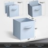 Sorbus Pastel 13 Inch 8 Pack Sturdy Collapsible Fabric Storage Cubes with Handle - for Organizing Clothes, Toys, Books, Shelves & more - 3 of 4