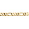 Black Bow Jewelry Men's 8.75mm, 14k Yellow Gold, Flat Figaro Chain Bracelet - 2 of 4