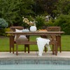 Ravenscroft 4pc Extendable Acacia Wood Outdoor Dining Set - Saracina Home - 4 of 4