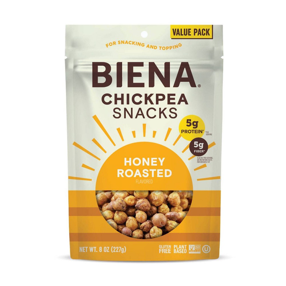 Biena Chickpea Snacks Honey Roasted - 8oz