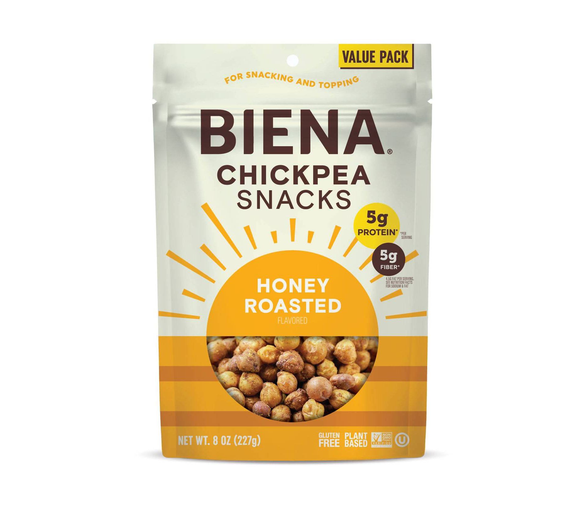 Biena Chickpea Snacks Honey Roasted - 8oz