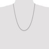 Black Bow Jewelry 2.5mm, 14k White Gold, Handmade Solid Rope Chain Necklace - 2 of 4