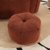 Aukfa Bean Bag Chairs with Ottoman, Bean Bag Modern Lazy Sofa Chair with High Resilient Foam Armrests for Living Room, Bedroom, Apartment, Coffee - 3 of 4