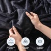 Classic Velvet Loft Twin Bed, Lightweight Soft Fuzzy Plush, Black, 60x92 Inches - 3 of 4