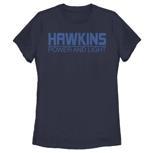 Women's Stranger Things Hawkins Power and Light Logo T-Shirt - 1 of 4