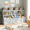Whizmax  Children's Multi-Functional 2 Shelf Bookcase and Toy Storage Bin for Bedroom & Nursery - 2 of 4