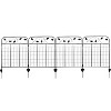 Sunnydaze Outdoor Winding Vines Steel Decorative Garden Fence Panels - 30" W Per Panel - 10' Overall - Black - 4pc - 2 of 4