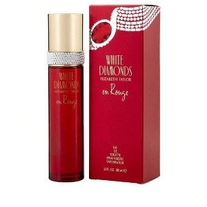 White Diamonds En Rouge By Elizabeth Taylor Pepper, Raspberry, Orange Blossom, Amber, Vetiver Women Edt Spray 3.3 Oz 2019  3.3 Oz Fragrance - 1 of 1