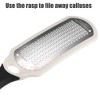 Unique Bargains Stainless Steel Removes Dead Skin Foot File Black White 1Pc - 2 of 4