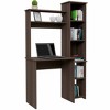 NicBex Home Office Desks Desk with Storage Office Home Desks Study Writing Table with 6 Open Shelves for Office Room - 3 of 4