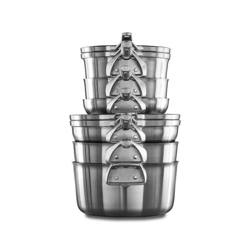 Calphalon Premier 10pc Stainless Steel Space Saving Cookware Set, 4 of 6
