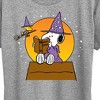 Women's - Peanuts - Sorcerer Snoopy Woodstock Short Sleeve Graphic T-Shirt - 2 of 4