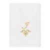 Linum Home Textiles 100% Turkish Cotton MONICA Gold Thread 3PC Embellished Towel Set - 4 of 4