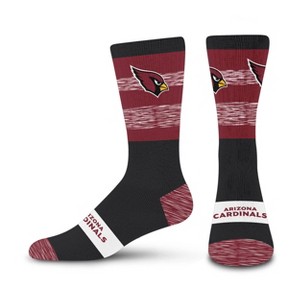 NFL Arizona Cardinals Youth Mixer Crew Socks: Cushioned Heel & Toe, Kids Size 7-9 - 1 of 3