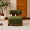 KTMBDW Accent Chair Mid-Century Lounge Chair Boucle Fabric Armchair with Solid Wood Frame for Living Room, Bedroom - 2 of 4