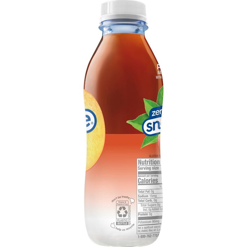 Snapple Zero Sugar Peach Tea - 16 fl oz Bottle, 6 of 7