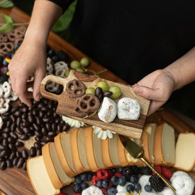 Silas 9" Natural Sheesham Wood Tapas Boards Set
