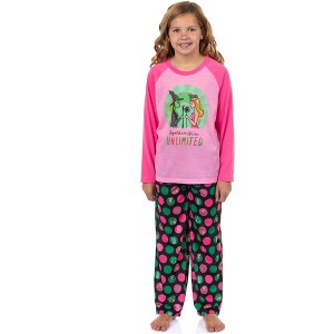 Wicked Pajamas Girls' Elphaba And Glinda We're Unlimited Pajama Set - 1 of 4