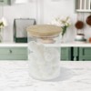 Unique Bargains with Bamboo Lid Decorative Jars Wood Color Clear 1Pc - 2 of 4