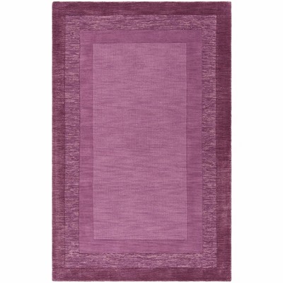 Fuchsia and Purple Hand-Tufted Wool Area Rug