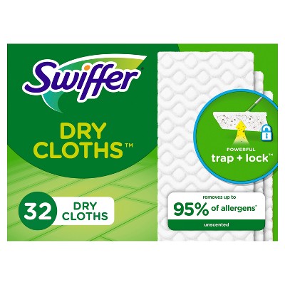 Swiffer Sweeper Dry Pads Sweeping Cloths - Unscented - 32ct