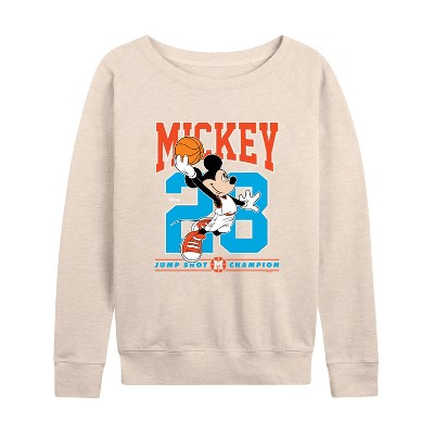 Women's - Disney - Mickey Jump Shot Lightweight French Terry Slouchy