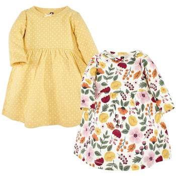 Hudson Baby Girl Cotton Dresses, Fall Botanical