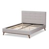 Valencia Mid - Century Modern Fabric Platform Bed - Baxton Studio - 3 of 4