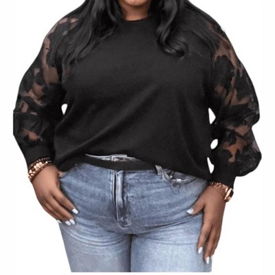 Women's Botanic Floral Mesh Blouse - Southern Grace