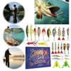 Fun Little Toys Christmas Calendar 2025 Fishing Lure Set - 24-Day Christmas Countdown Calendar with Unique Fishing Lures - 3 of 4